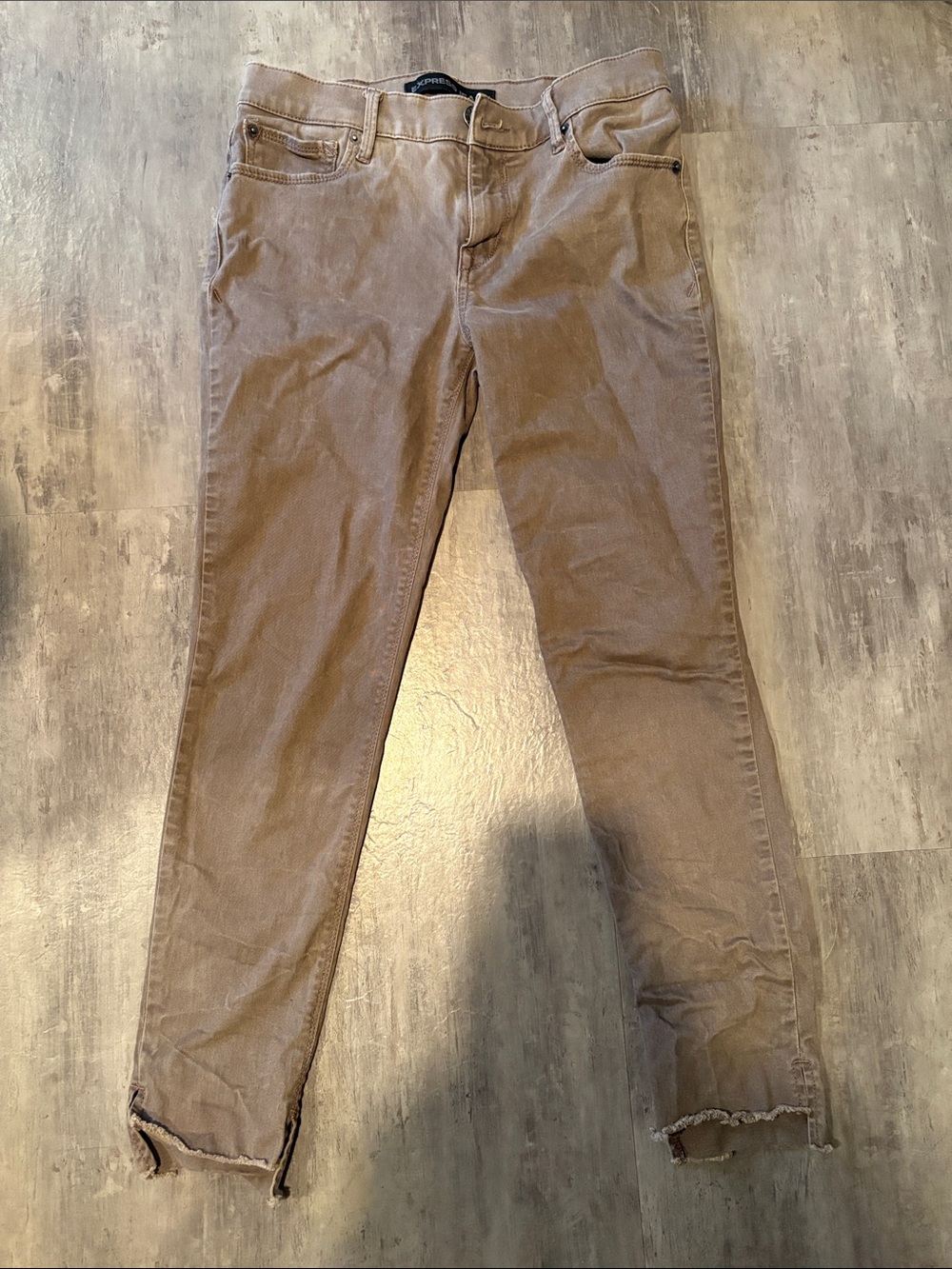 Express Women’s Brown Skinny Crop Jeans